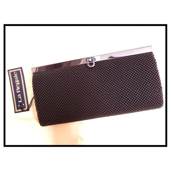 Handbags - Black Pearls Clutch